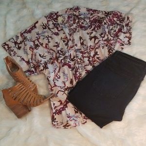 Satin Feel Kimono/Cape